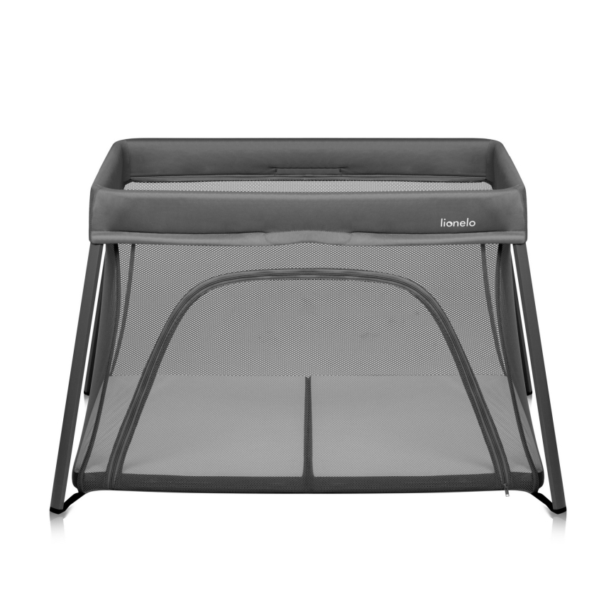 Lionelo - Cestovná postieľka 3 v 1 ALICE Grey