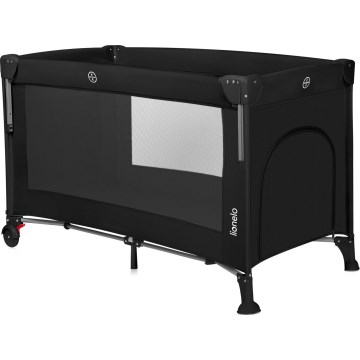 Lionelo - Cestovná postieľka 3v1 ELLEN Black Carbon