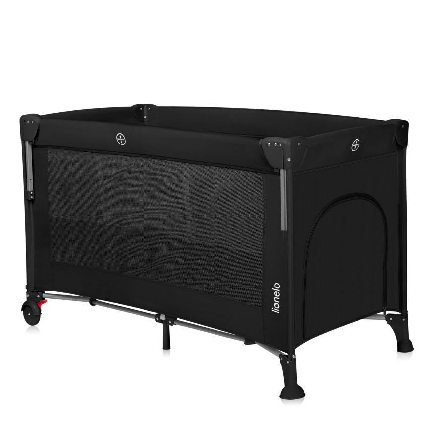 Lionelo - Cestovná postieľka 3v1 ELLEN Black Carbon