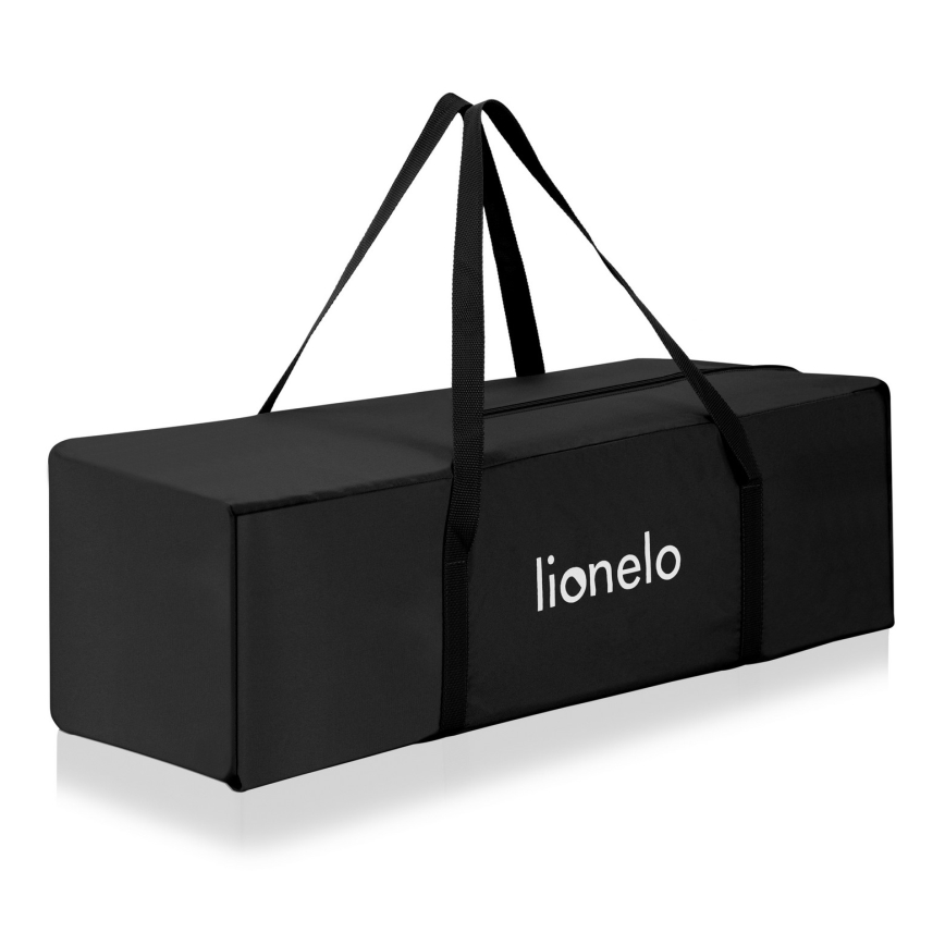 Lionelo - Cestovná postieľka 3v1 ELLEN Black Carbon