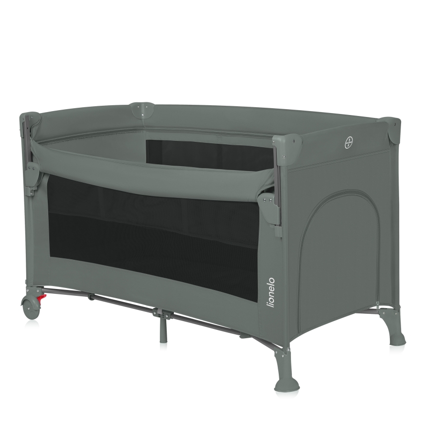 Lionelo - Cestovná postieľka 3v1 ELLEN šalviovo zelená
