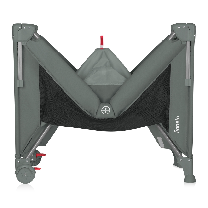 Lionelo - Cestovná postieľka 3v1 ELLEN šalviovo zelená