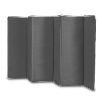 Lionelo - Cestovná postieľka FLOWER Grey Scandi