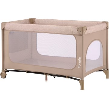 Lionelo - Cestovná postieľka JASMIN EASY FOLD Beige Sand