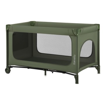 Lionelo - cestovná postieľka JASMIN EASY FOLD olivová