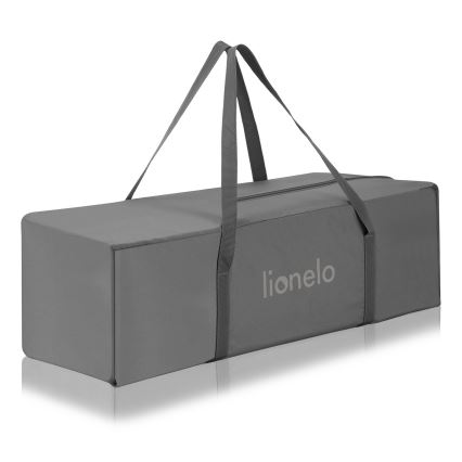 Lionelo - Cestovná postieľka JASMIN EASY FOLD Šedý kameň