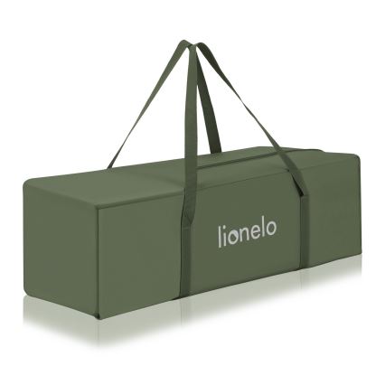 Lionelo - Cestovná postieľka JASMIN EASY FOLD Zelená olivová