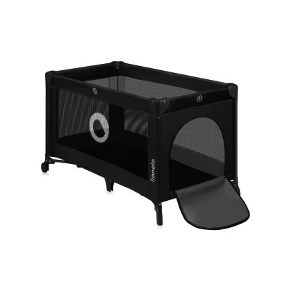 Lionelo - Cestovná postieľka STEFI Black Carbon