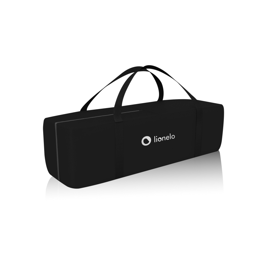 Lionelo - Cestovná postieľka STEFI Black Carbon