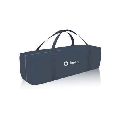 Lionelo - Cestovná postieľka STEFI Blue Grey
