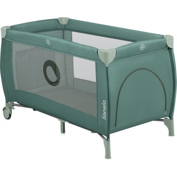 Lionelo - Cestovná postieľka STEFI PLUS Green Olive