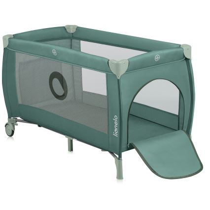 Lionelo - Cestovná postieľka STEFI PLUS Green Olive
