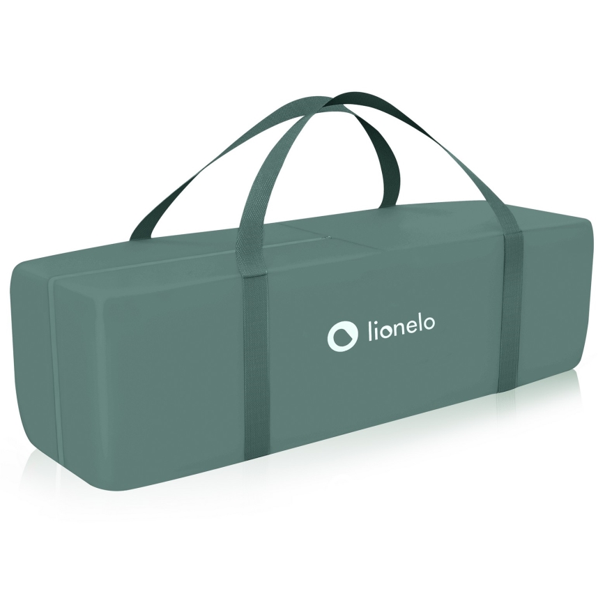 Lionelo - Cestovná postieľka STEFI PLUS Green Olive