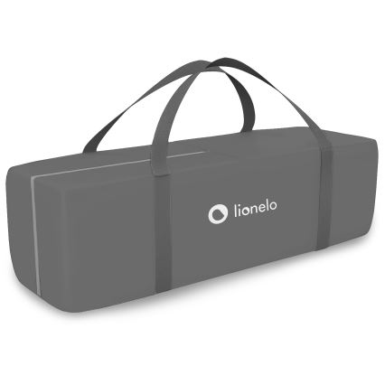 Lionelo - Cestovná postieľka STEFI PLUS Šedobiela