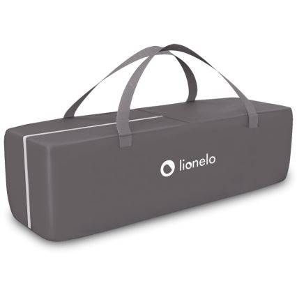 Lionelo - Cestovná postieľka SVEN PLUS sivá