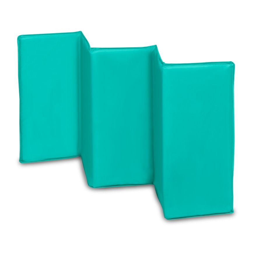 Lionelo - Cestovná postieľka SVEN PLUS sivá/tyrkysová