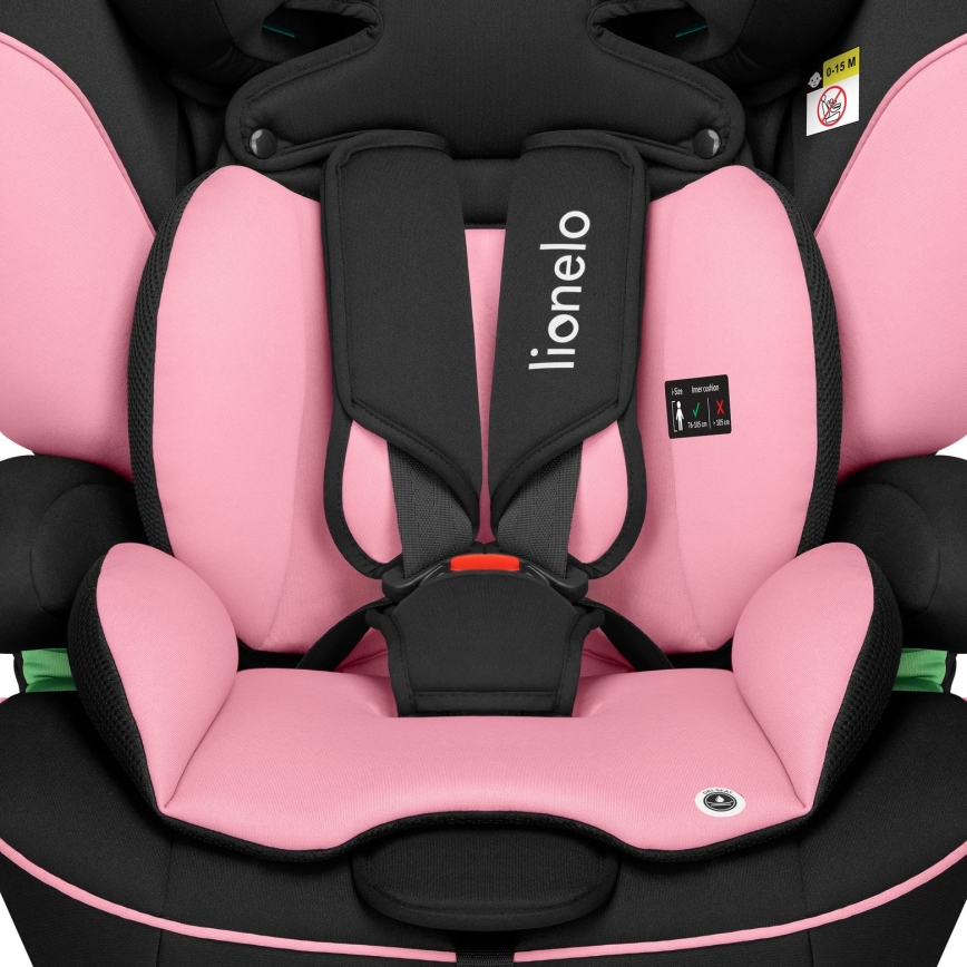 Lionelo - Detská autosedačka LEVI i-Size 76-150 cm Pink Baby