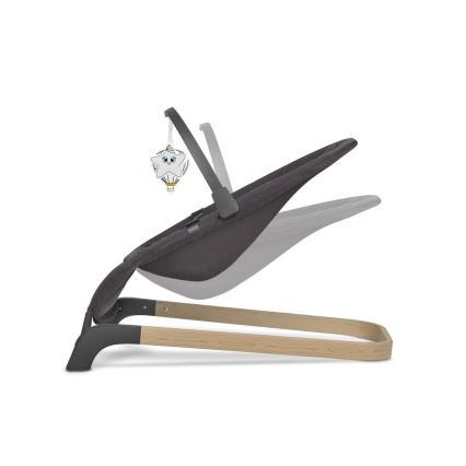 Lionelo - Detská hojdačka JUNE antracitová