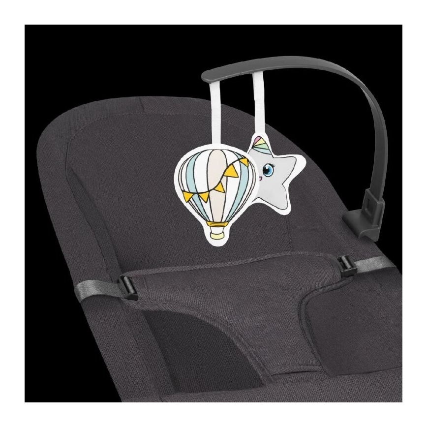 Lionelo - Detská hojdačka JUNE antracitová