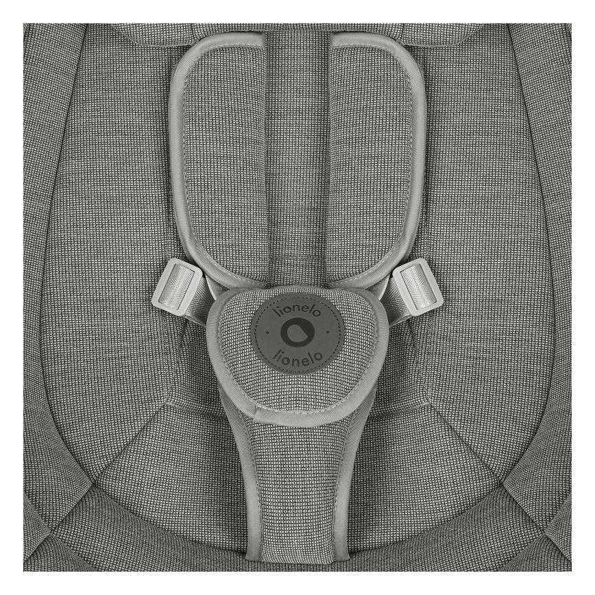 Lionelo - Detská hojdačka s melódiou BLOSSOM Grey Concrete + diaľkové ovládanie