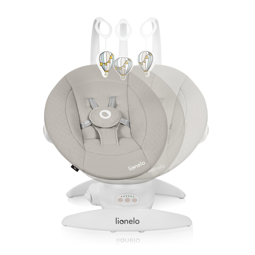 Lionelo - Detská hojdačka s melódiou IRIS 4xAA piesková