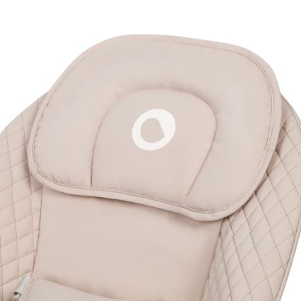 Lionelo - Detská hojdačka s melódiou RIO 4xC Beige Latte + diaľkové ovládanie