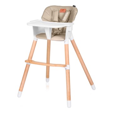 Lionelo - Detská jedálenská stolička 2v1 KOEN Beige Sand