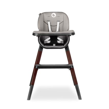 Lionelo - Detská jedálenská stolička 2v1 MONA Black Onyx