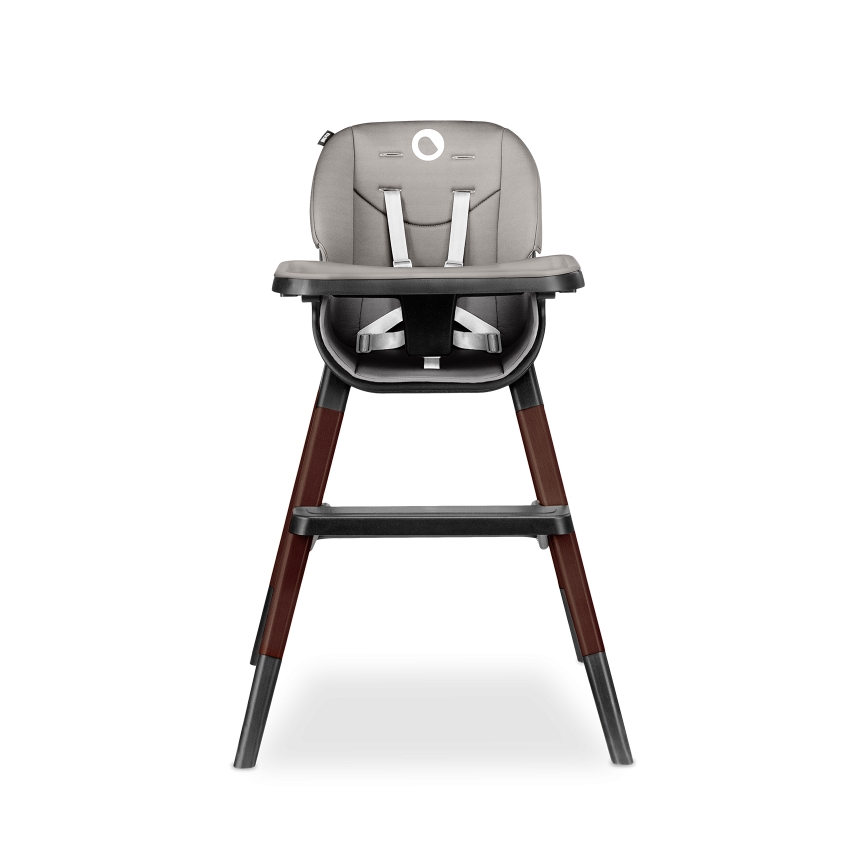 Lionelo - Detská jedálenská stolička 2v1 MONA Black Onyx