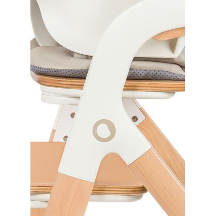 Lionelo - Detská jedálenská stolička 3v1 MEGAN White Wood