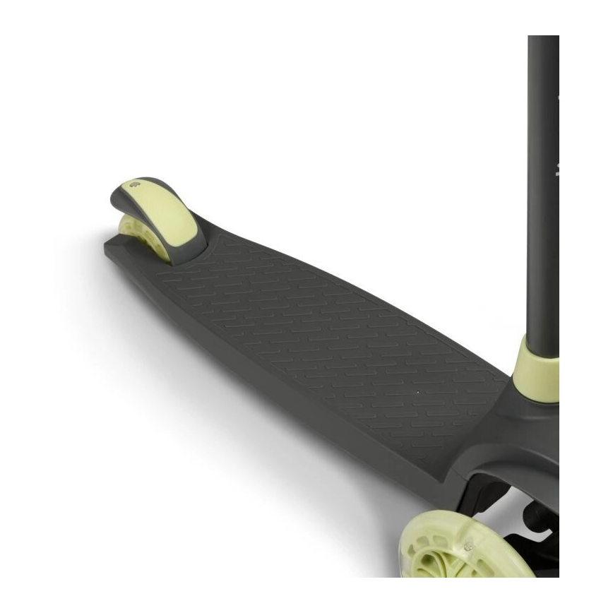 Lionelo - Detská kolobežka JESSY 3xAA sivá/zelená