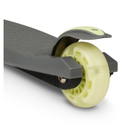 Lionelo - Detská kolobežka JESSY 3xAA sivá/zelená