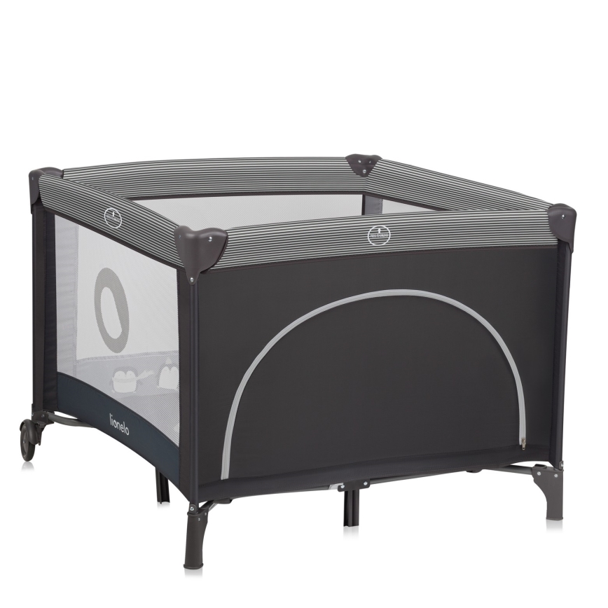 Lionelo - Detská ohrádka BONNIE Grey Scandi