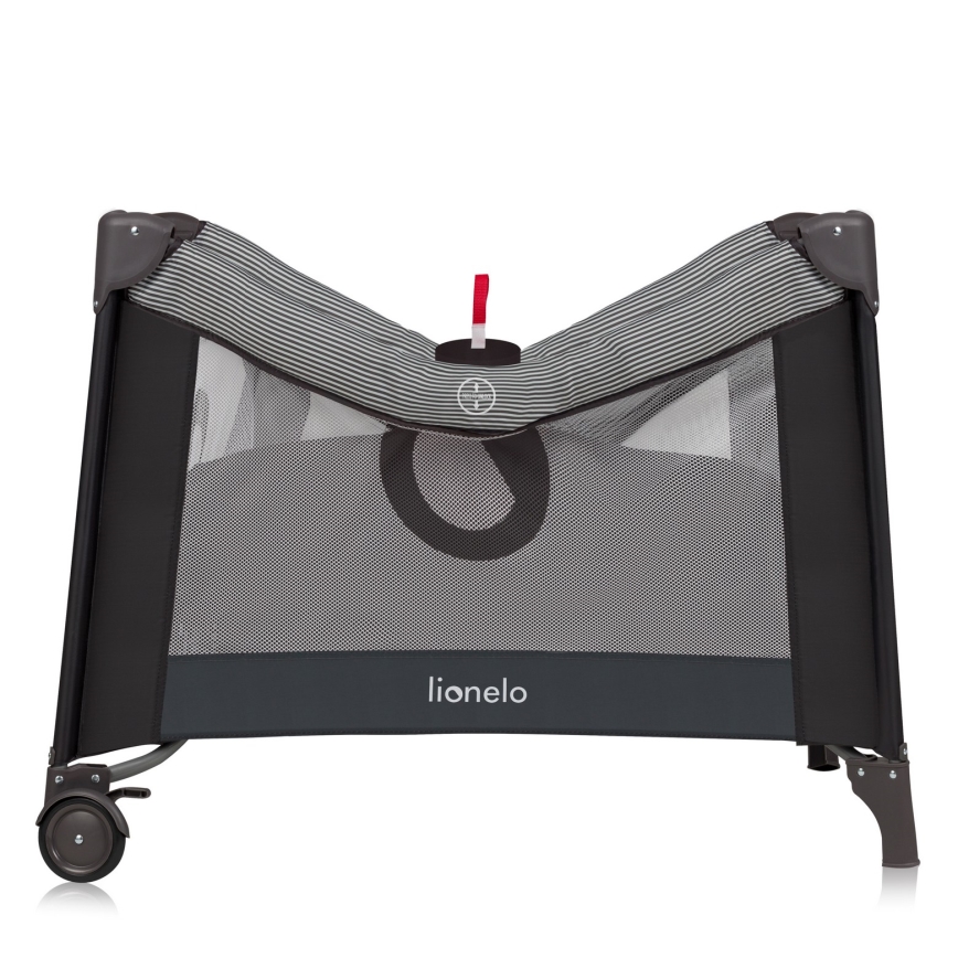 Lionelo - Detská ohrádka BONNIE Grey Scandi