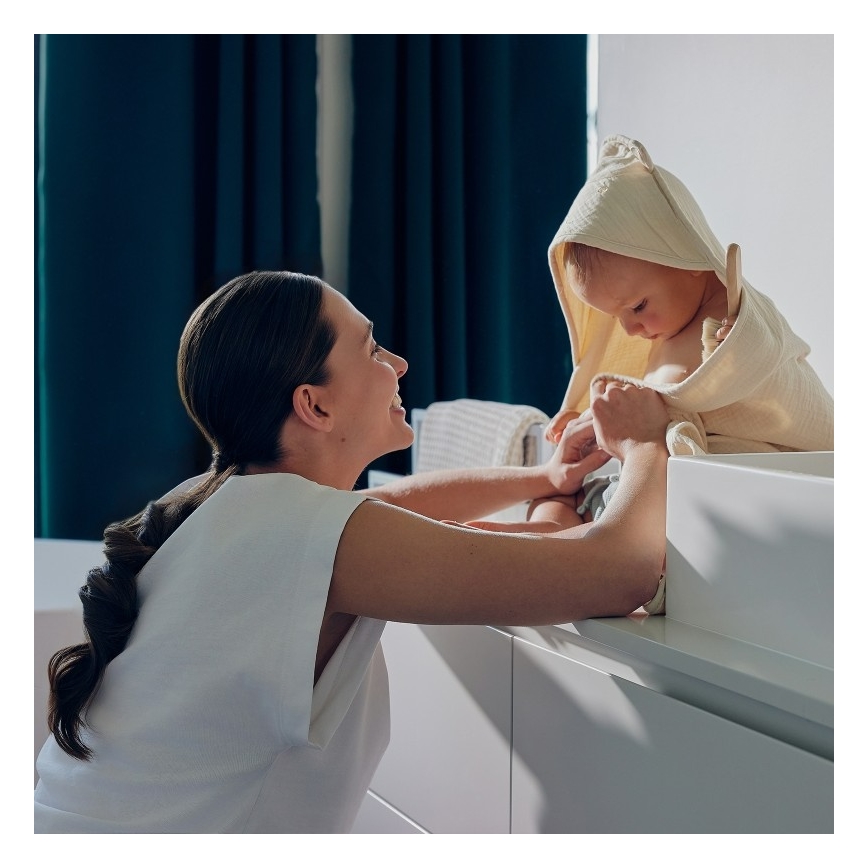 Lionelo - Detská osuška s kapucňou MUSLIN HOODED TOWEL Béžová (Sand)