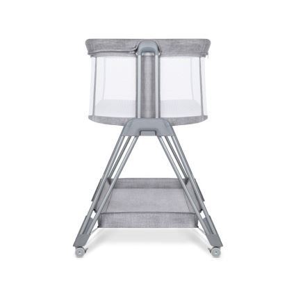 Lionelo - Detská postieľka 2v1 LUNA sivá