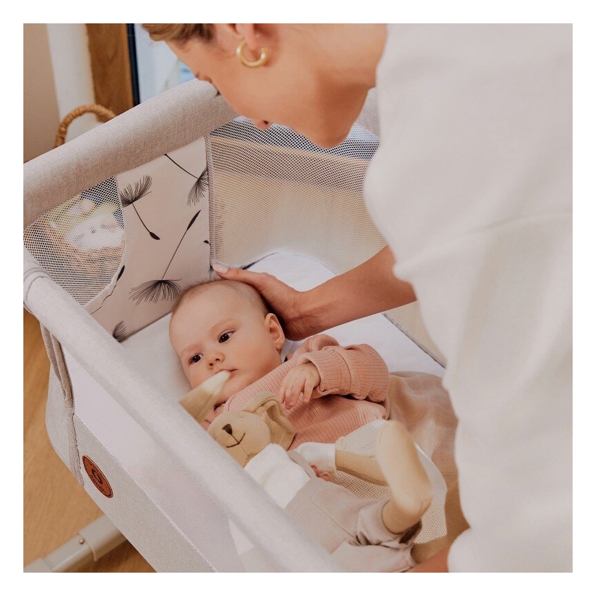 Lionelo - Detská postieľka 3v1 AURORA sivá