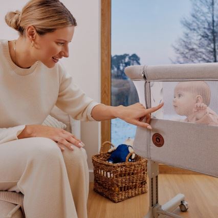 Lionelo - Detská postieľka 3v1 AURORA sivá