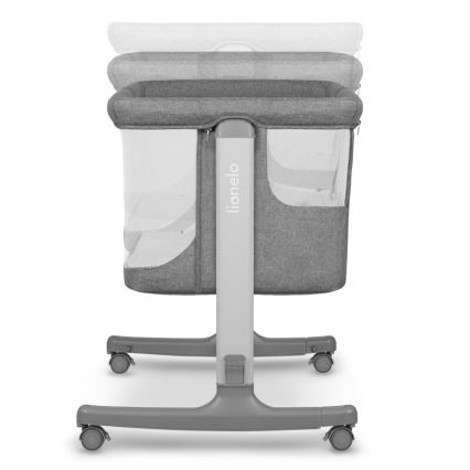 Lionelo - Detská postieľka 3v1 AURORA tmavosivá