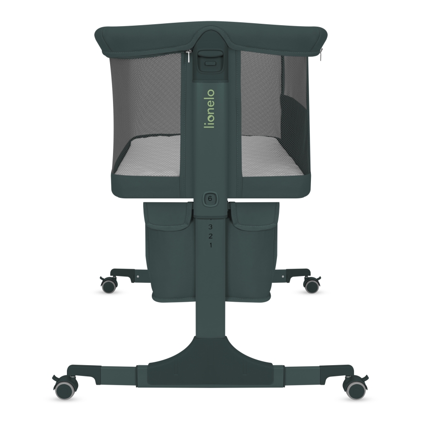 Lionelo - Detská postieľka 3v1 JODIE Green Graphite