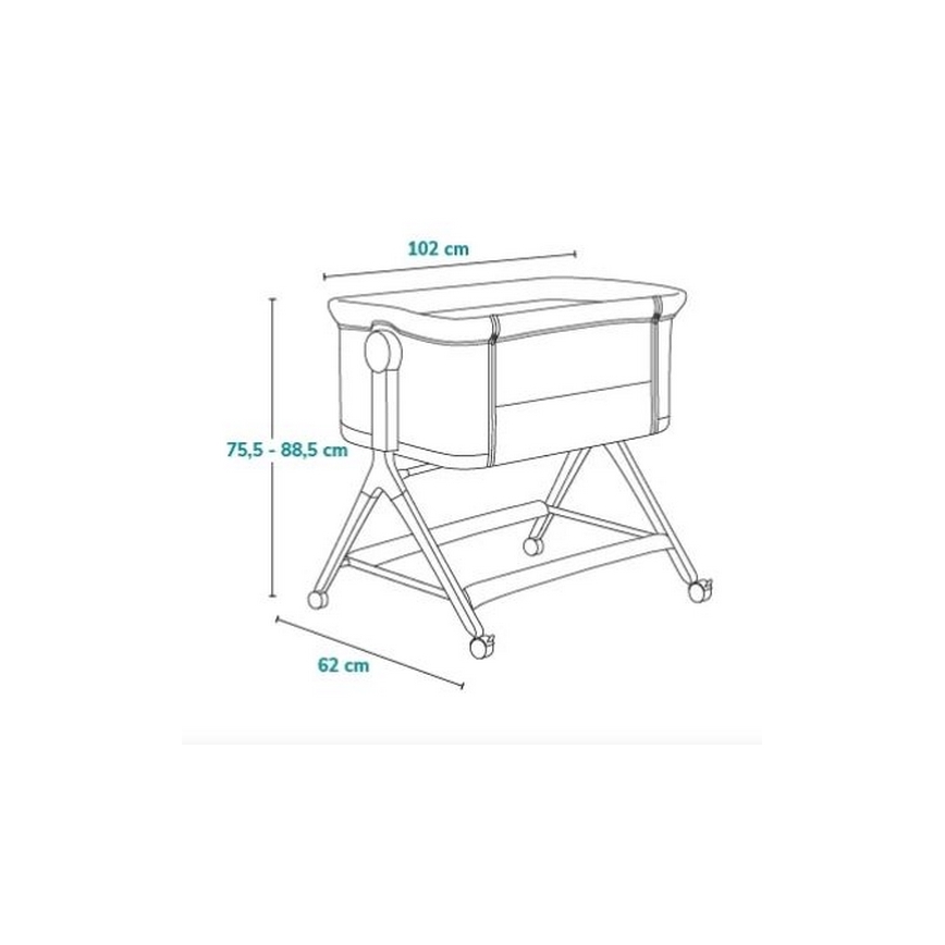 Lionelo - Detská postieľka 3v1 LEONIE PLUS béžová