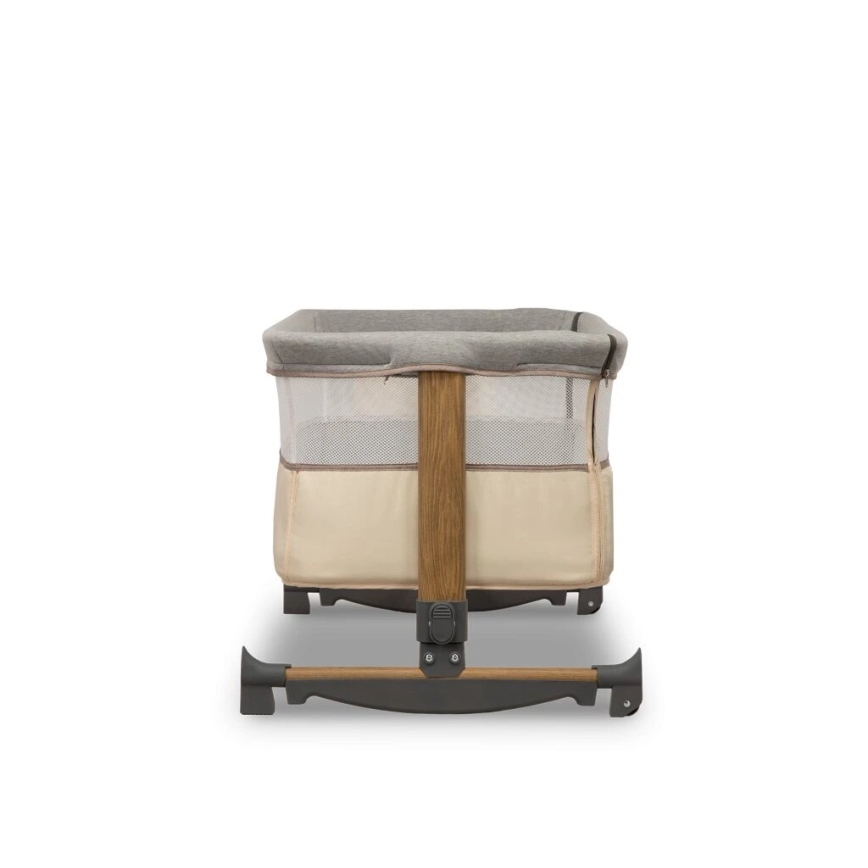 Lionelo - Detská postieľka 3v1 LEONIE sivá/béžová