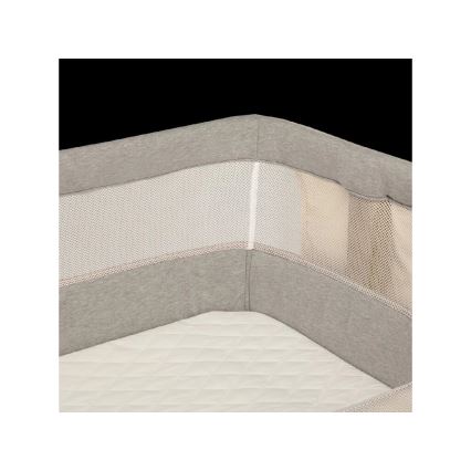 Lionelo - Detská postieľka 3v1 LEONIE sivá/béžová