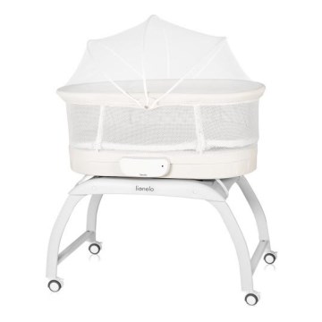 Lionelo - Detská postieľka s váhou CORAL White