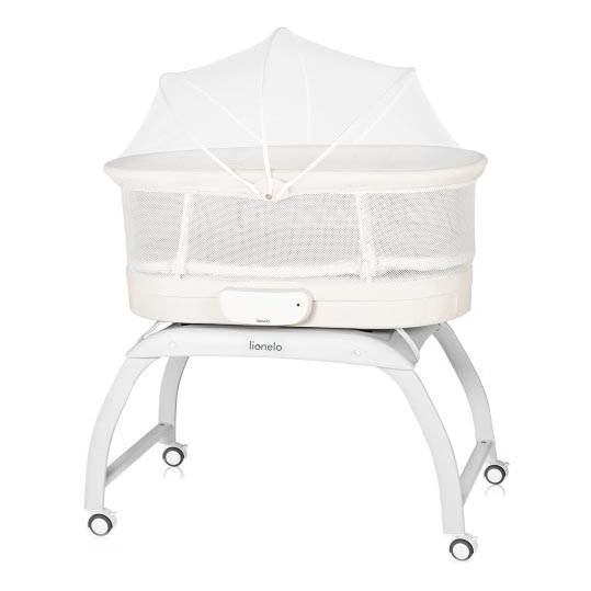 Lionelo - Detská postieľka s váhou CORAL White