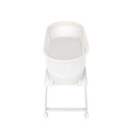 Lionelo - Detská postieľka s váhou CORAL White