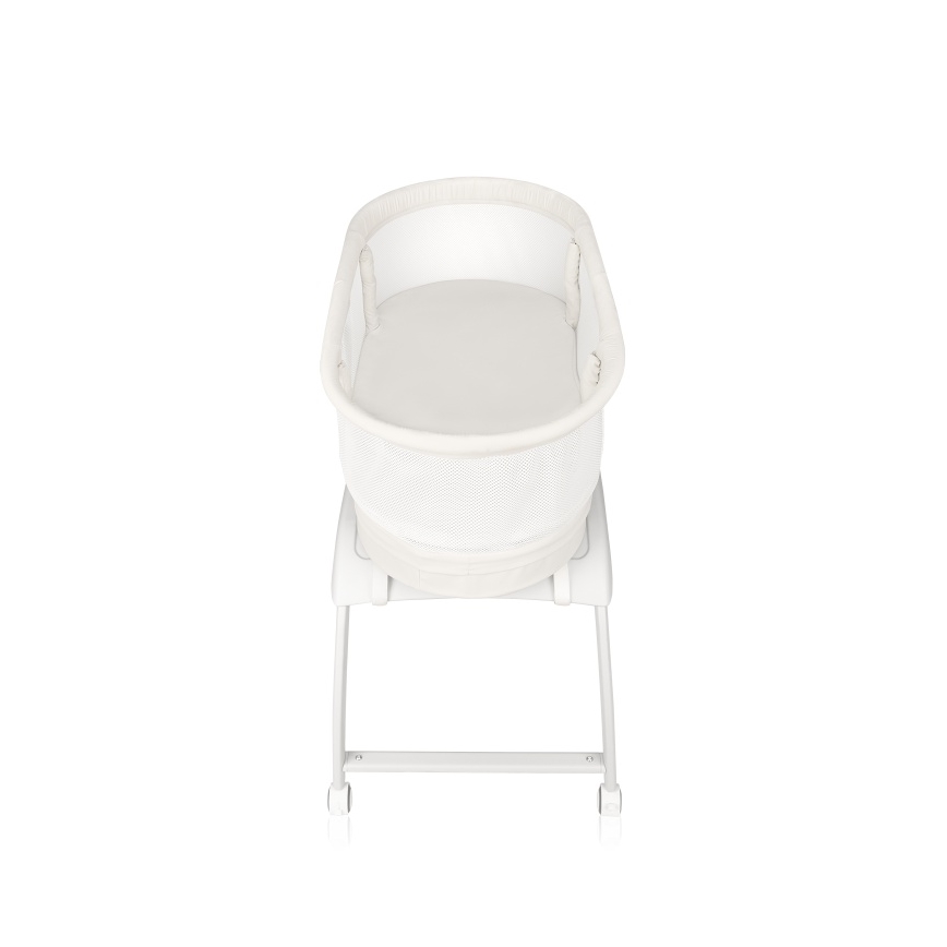 Lionelo - Detská postieľka s váhou CORAL White