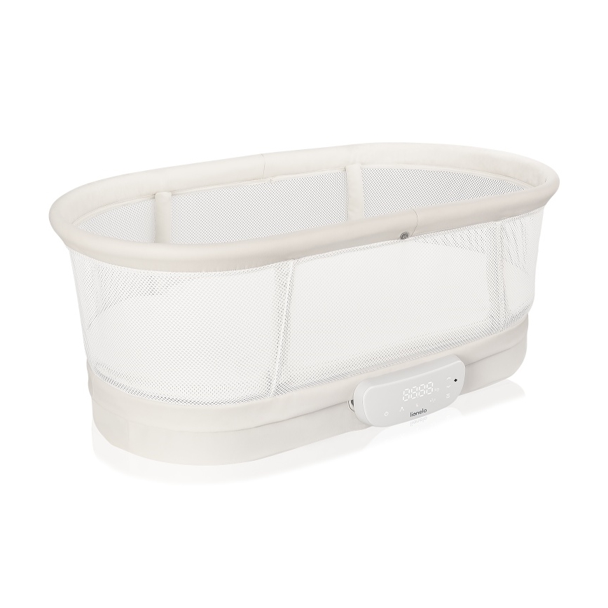 Lionelo - Detská postieľka s váhou CORAL White