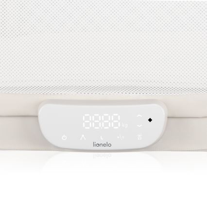 Lionelo - Detská postieľka s váhou CORAL White