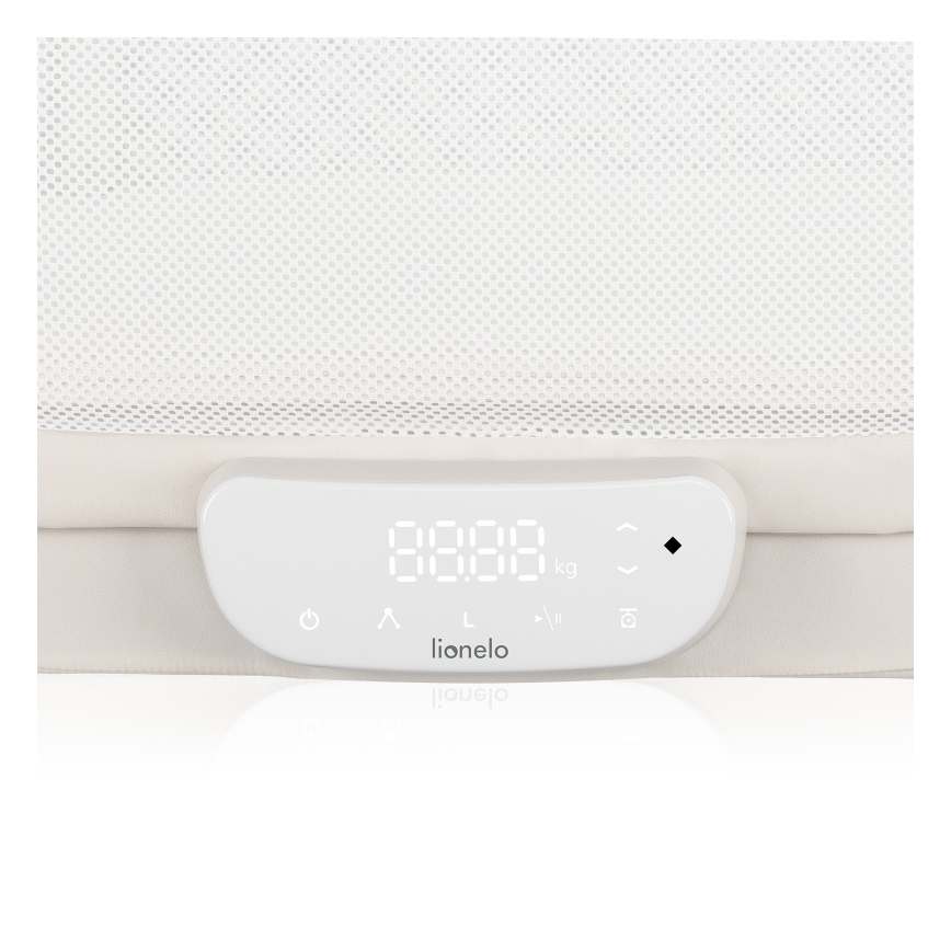 Lionelo - Detská postieľka s váhou CORAL White